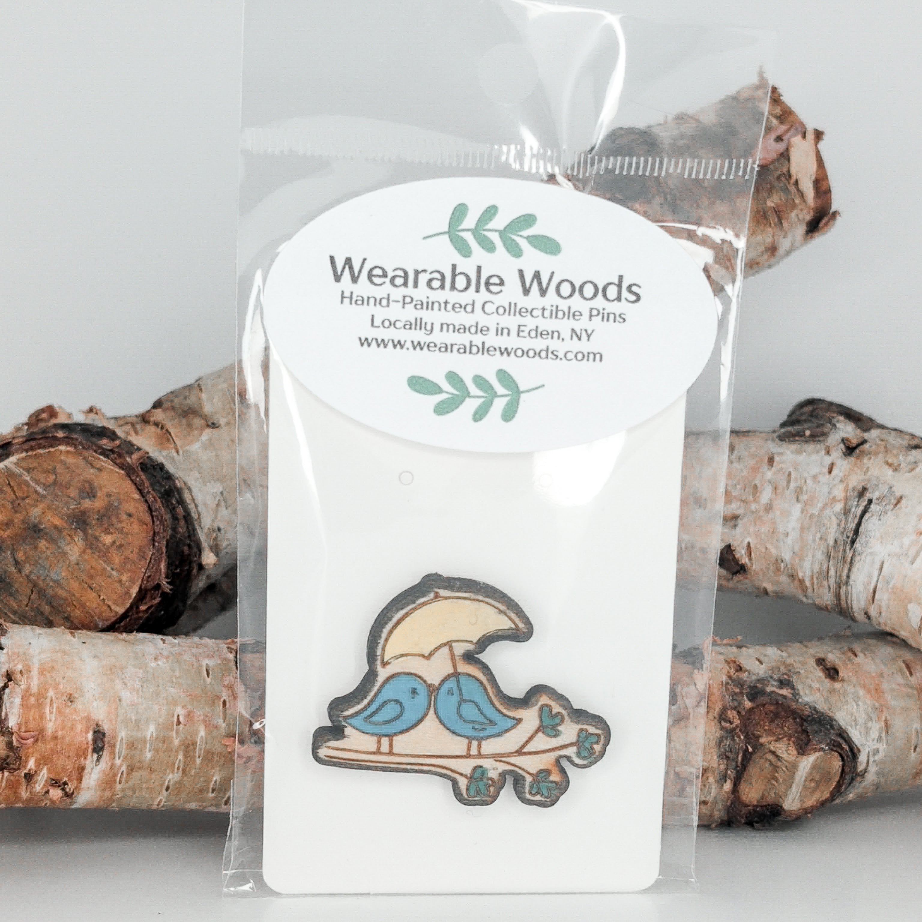 Lovebirds On A Branch